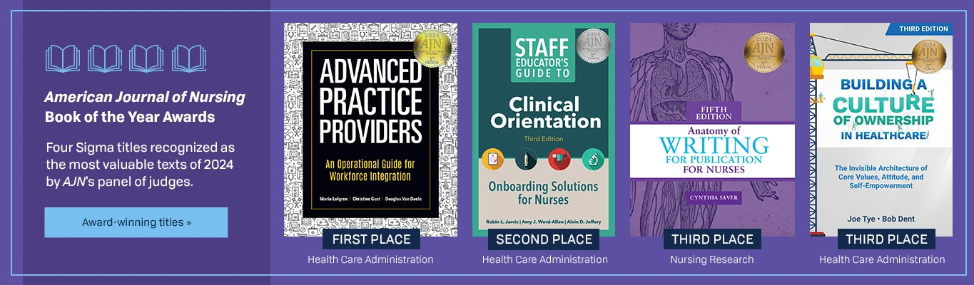 Sigma titles receive four American Journal of Nursing Book of the Year awards
